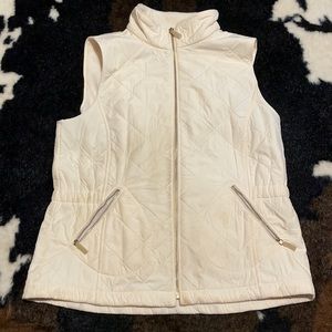 Talbots white medium petite vest